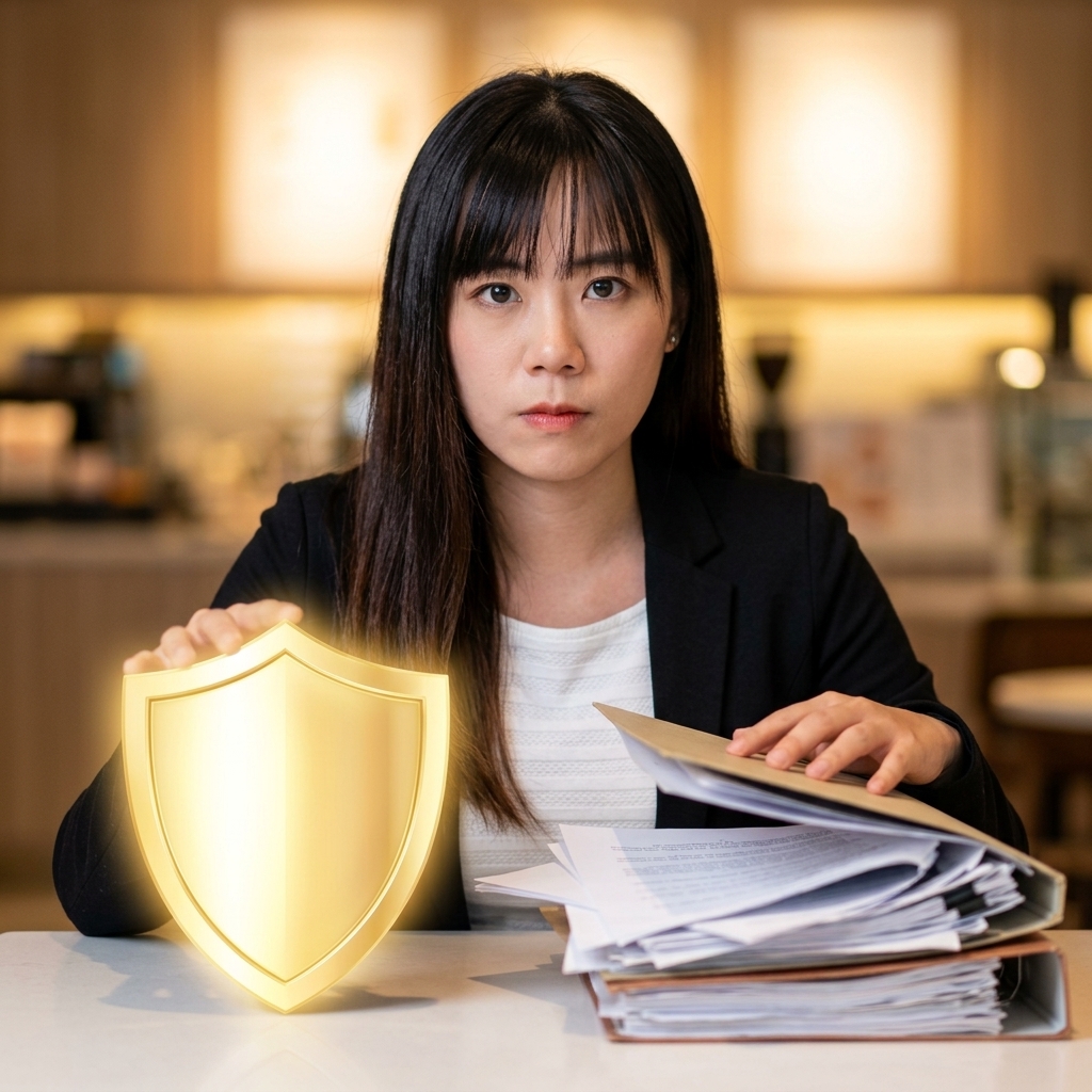 Trust vs Non Trust Policy Malaysia - A wealth advisor demonstrating the impenetrable legal shield of a trust policy versus an exposed non-trust estate | 大马信托与非信托保单 - 理财规划师演示受国家法律绝对保护的信托保单与毫无防御能力的非信托遗产之间的致命差异